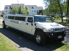 Chauffeur stretch black Hummer H2 limo hire in Liverpool, Manchester, Bolton, Warrington, North West