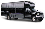 Chauffeur driven black Limo Coach limousine hire in UK